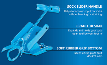 Sock Slider/ Sock Aid Tool - Putting socks without bending | HomesFan